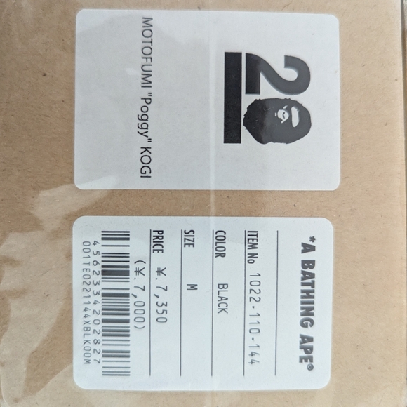 M BLACK A Bathing Ape BAPE 20th anniversary Motofumi colab T Shirt. Beyond Rare - Picture 5 of 5